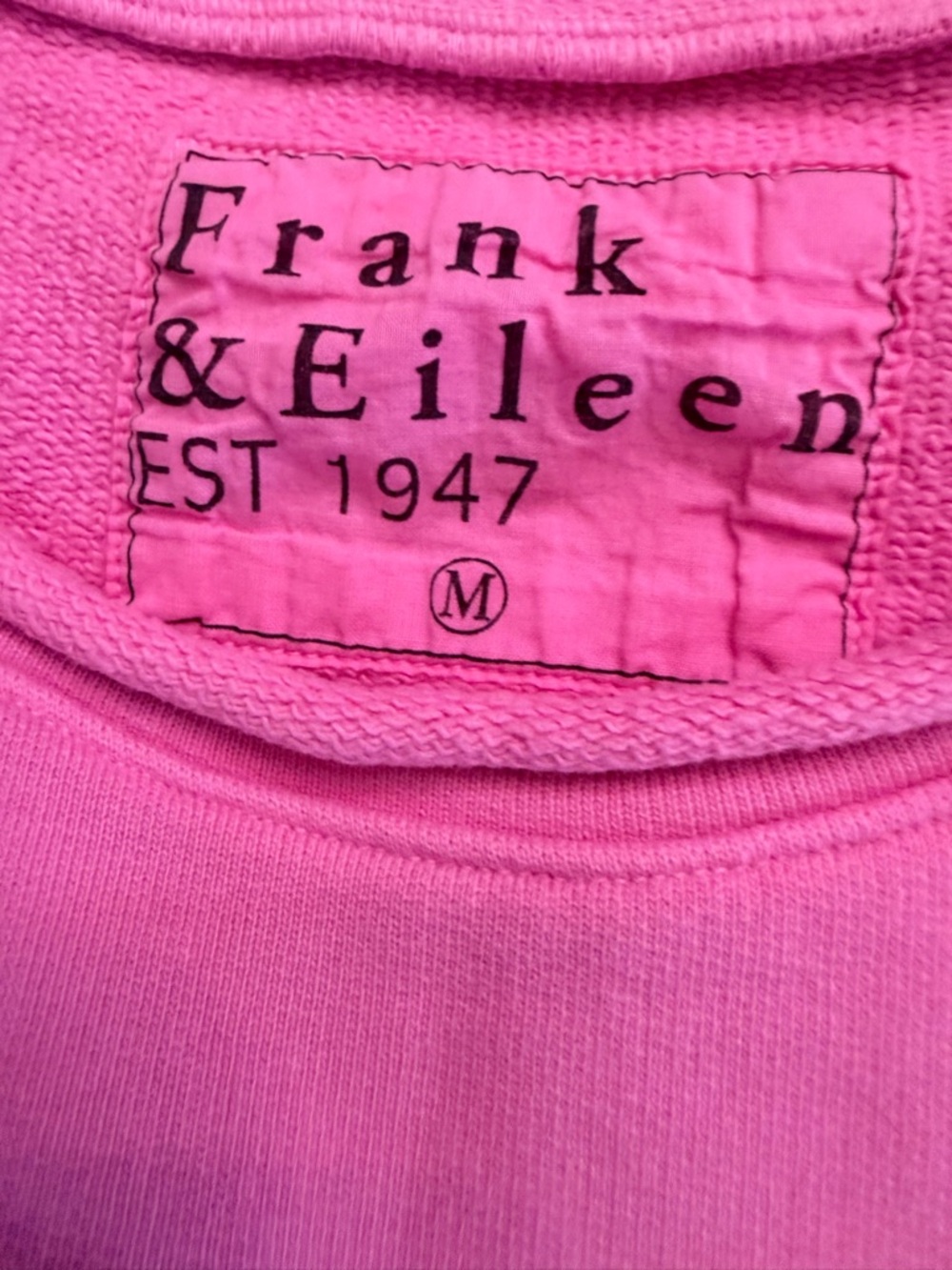 Brand New From Frank and Eileen Anna M triple fleece sweatshirt Bubblegum Pink - Picture 2 of 8